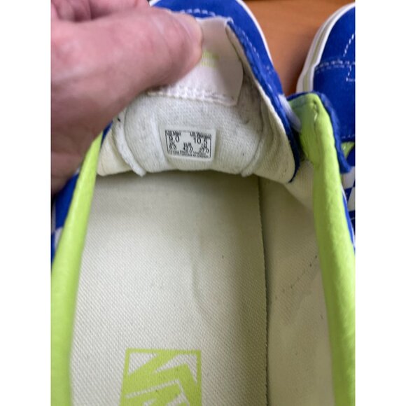 Vans Checkerboard Blue/Green Shoes/ Sneakers Size 9M-10.5W SKU2372 - Picture 4 of 7